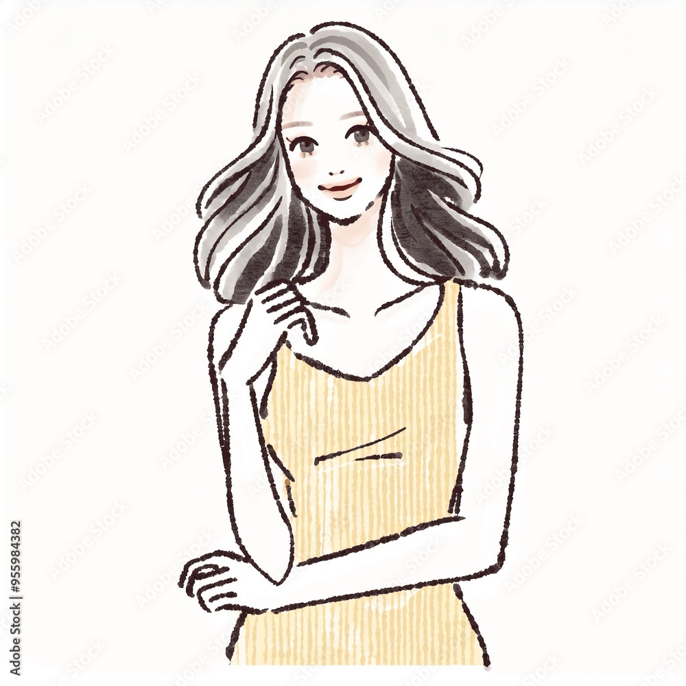女性・女の子のイラスト素材 女性・女の子のイラスト素材