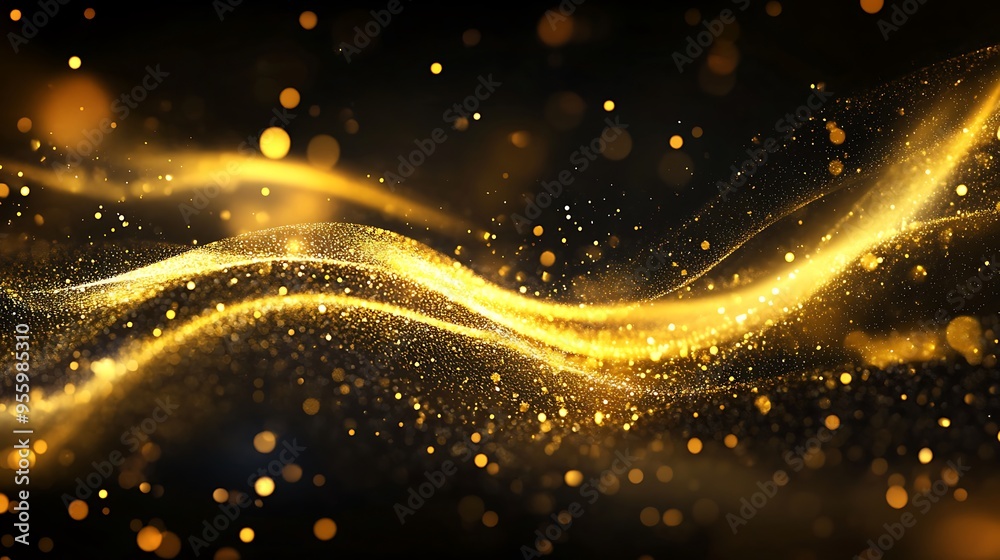 Abstract Golden Light Swirls Abstract Golden Light Swirls
