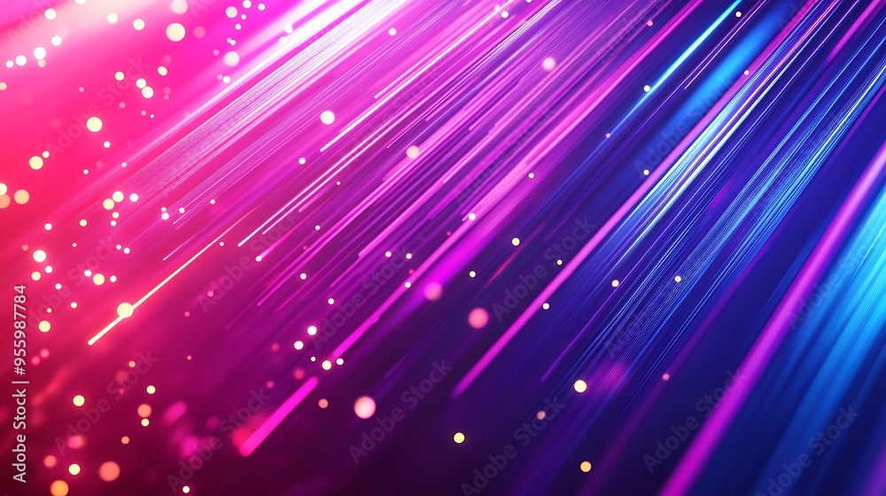 Obraz premium Abstract Neon Waves