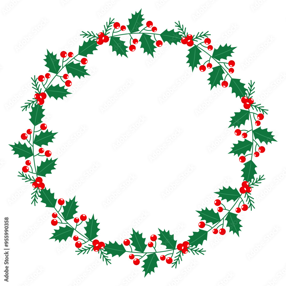 Christmas frame and borders.Hand drawn Christmas frame and borders.Hand drawn