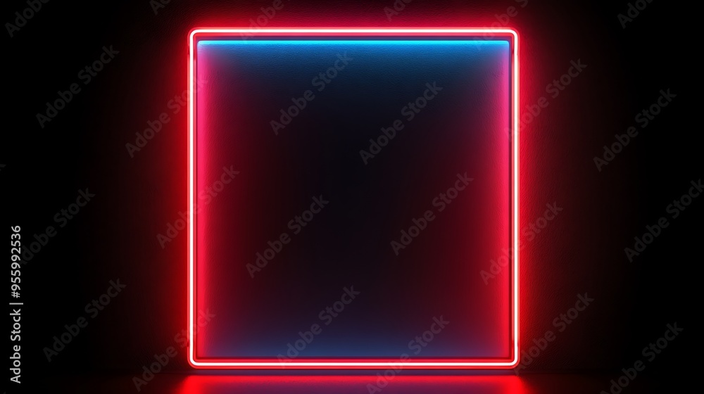 Neon Light Square Frame Neon Light Square Frame