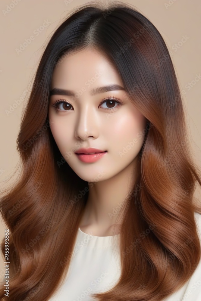 Beautiful Fashion Model with Flawless Skin and Sensual Lips Beautiful Fashion Model with Flawless Skin and Sensual Lips