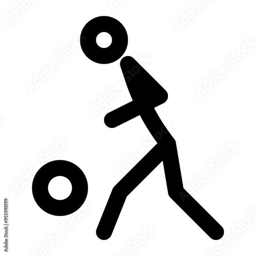 dribbling, kick, football, soccer, sport outline icon
