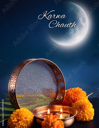 Karwa Chauth Poster Design