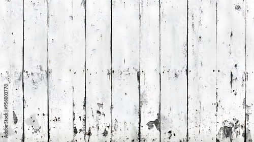 Weathered White Wooden Wall Texture