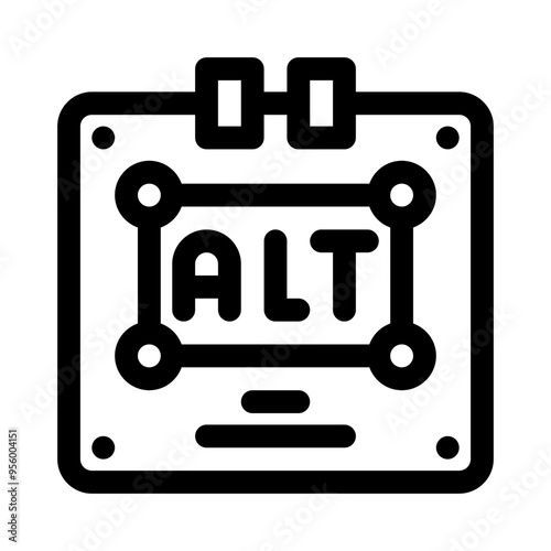 alt text line icon
