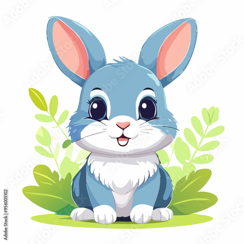 Rabbit Cute Small Cartoon Baby Animal Character
