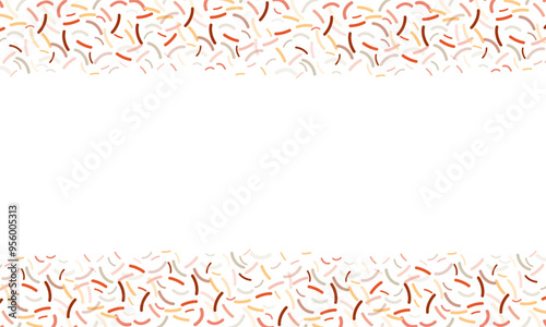 confetti sprinkle falling particle thanksgiving border background