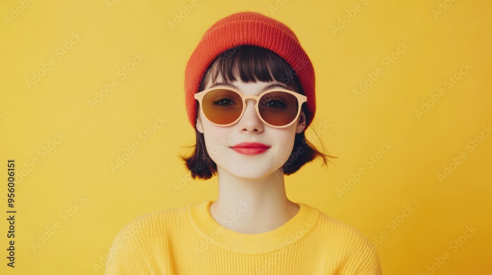 minimal concept of a hipster woman kid smile wearing photographed minimal concept of a hipster woman kid smile wearing photographed
