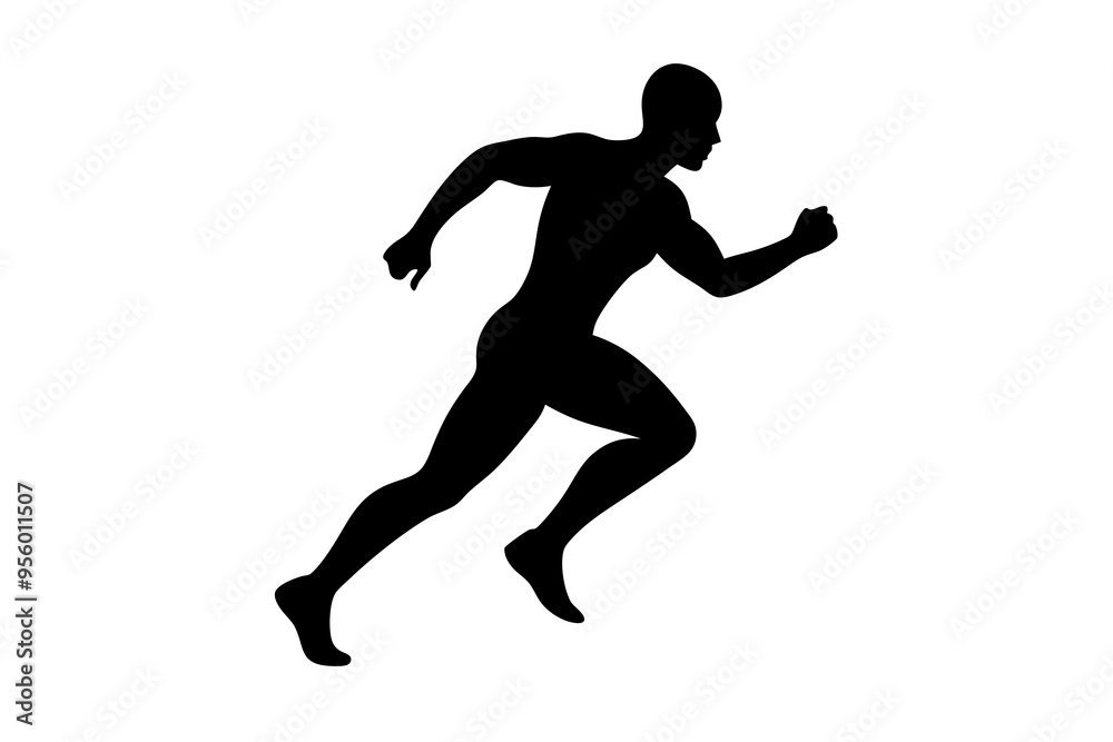 running men side view of vector runner silhouette
running men side view of vector runner silhouette