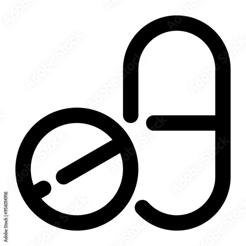 medicine, pills, meds, pharmacy ouline icon
