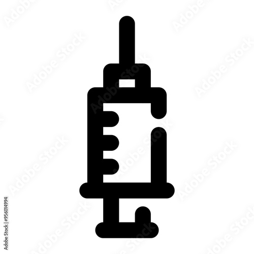 vaccine, syringe, injection, medicine, pharmacy ouline icon