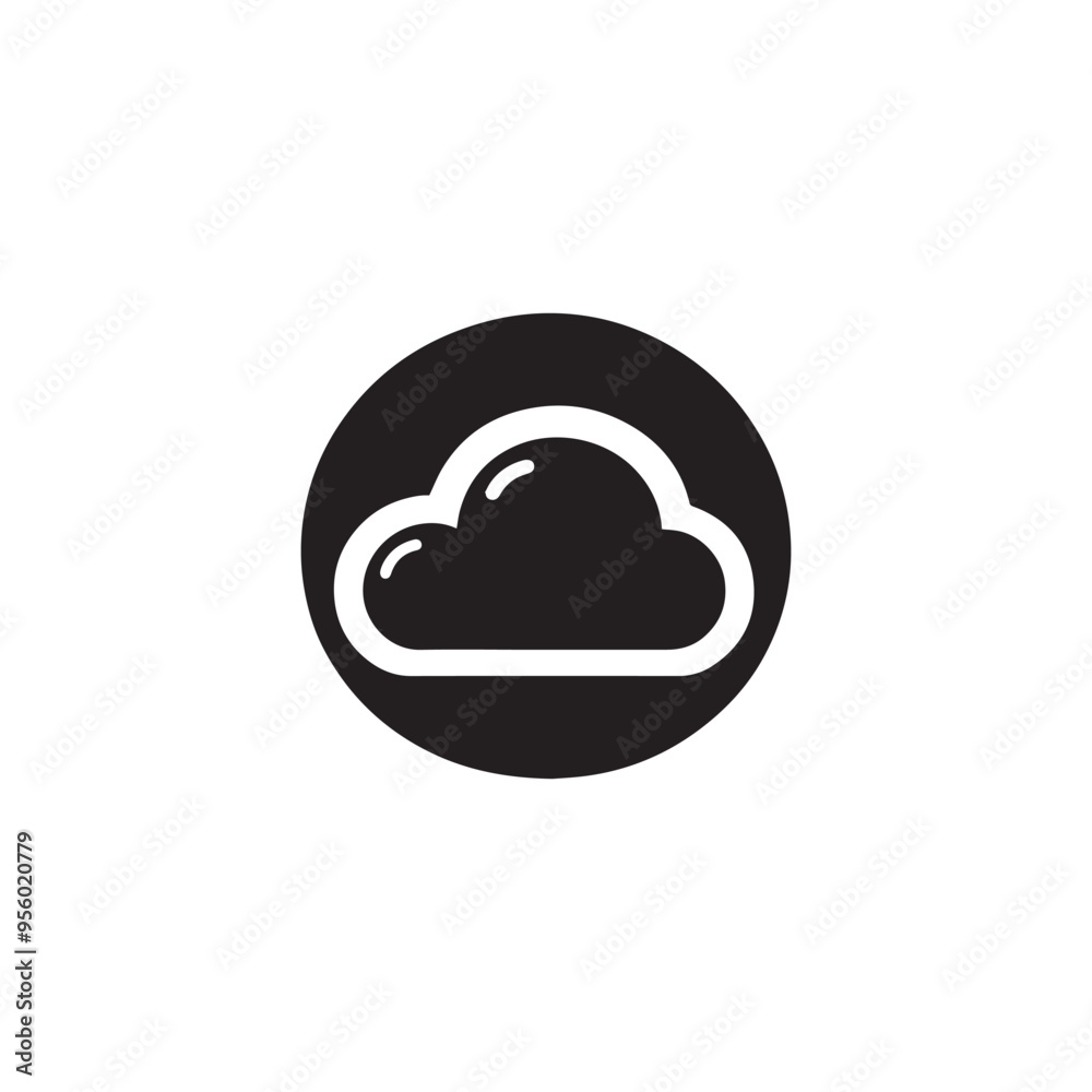 CLOUD ICON BLACK VECTOR EPS 10 CLOUD ICON BLACK VECTOR EPS 10