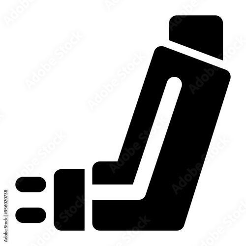 inhaler, asthma, medication, pharmacy, medical solid or glyph icon