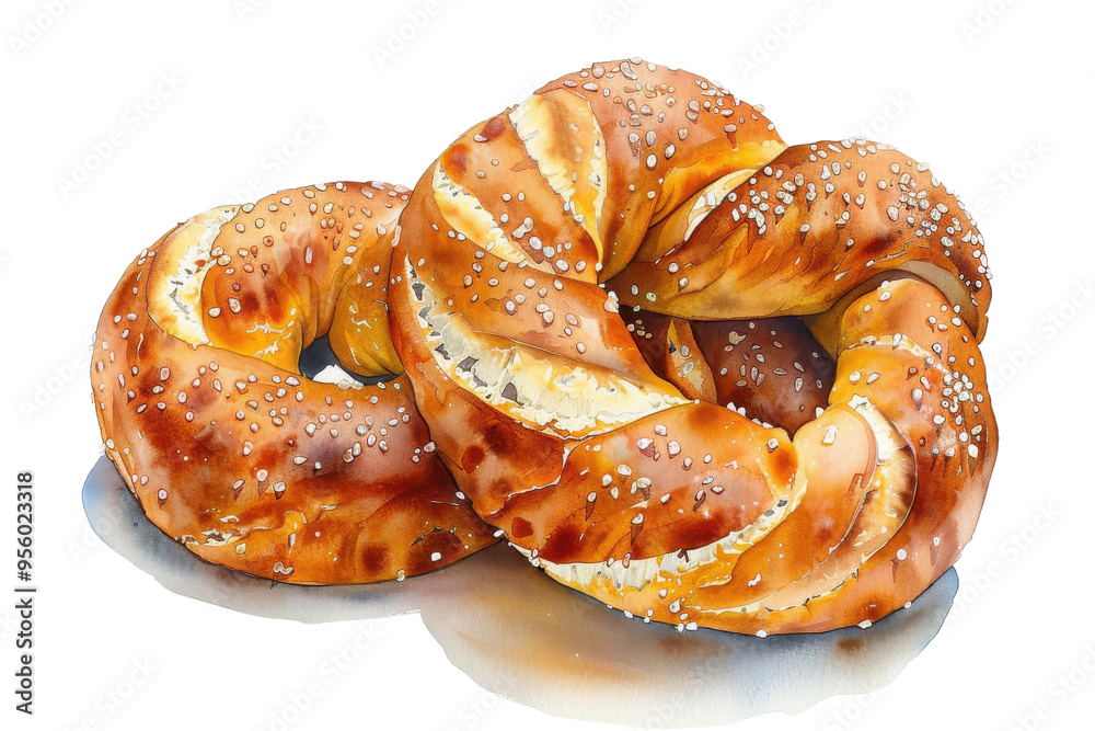 Freshly baked pretzel with golden crust, sprinkled with salt, perfect for snacking or serving at events. Freshly baked pretzel with golden crust, sprinkled with salt, perfect for snacking or serving at events.