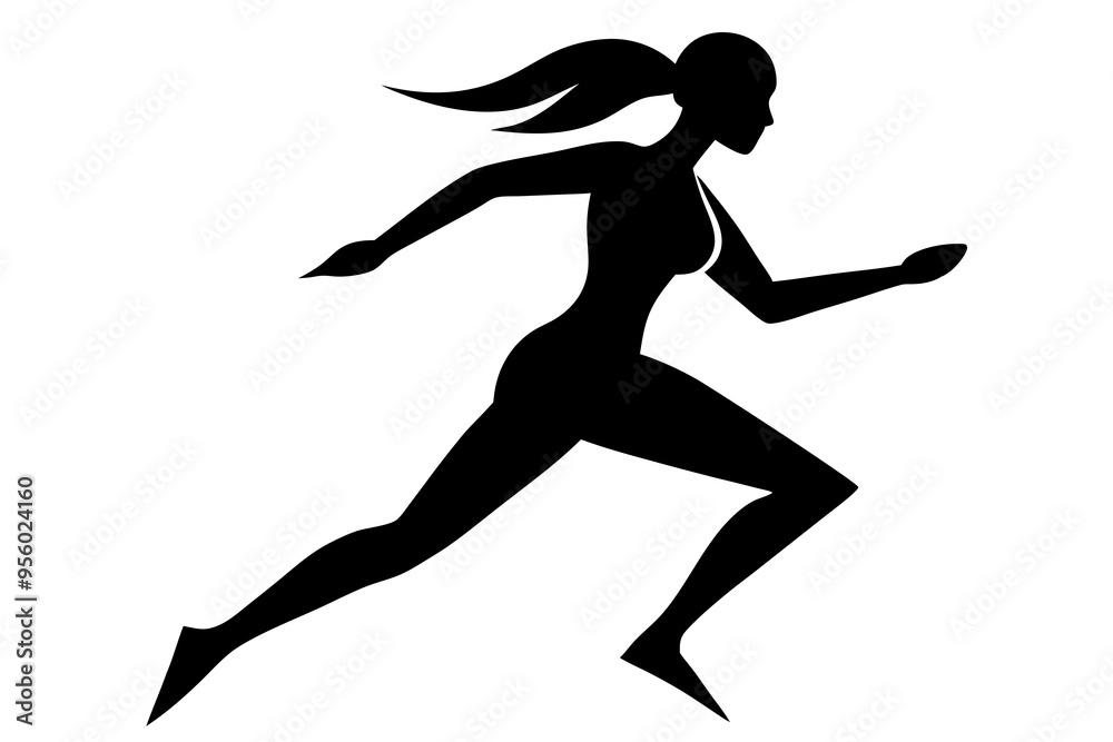 Running women silhouette, Runner silhouette
Running women silhouette, Runner silhouette