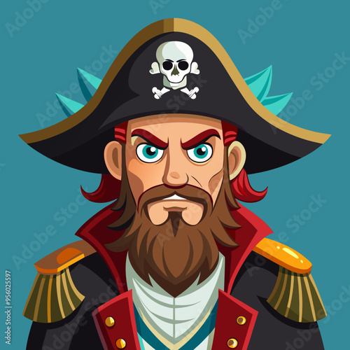 vector illustration of pirate sailor