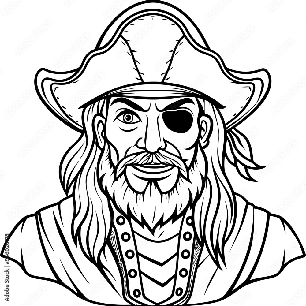 vector illustration of pirate sailor vector illustration of pirate sailor