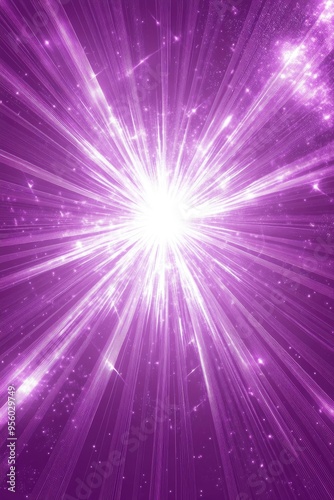 Abstract violet background with a starburst explosion illustrated in a line art style