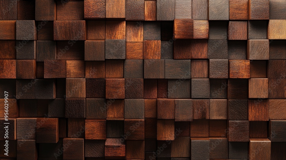 3D Rendering of a Creative Wood Background 3D Rendering of a Creative Wood Background