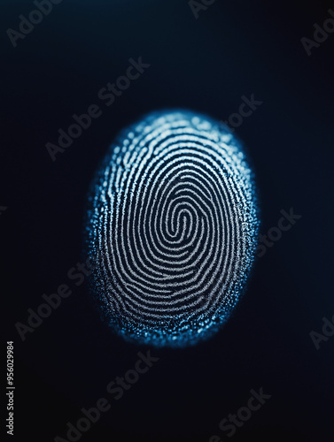 digital fingerprint against a black background