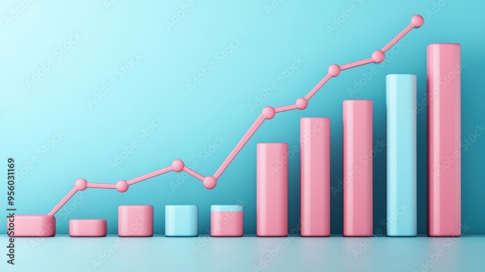 Fototapeta premium Growth Chart.