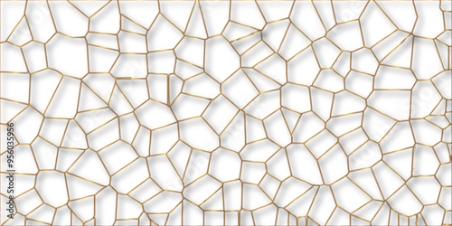 Abstract golden hexagon graphic ornament. arabian Stylish Seamless pattern on white background. Creative design. Design for book, notebook and calendar covers. high quality textile design, vector .	
