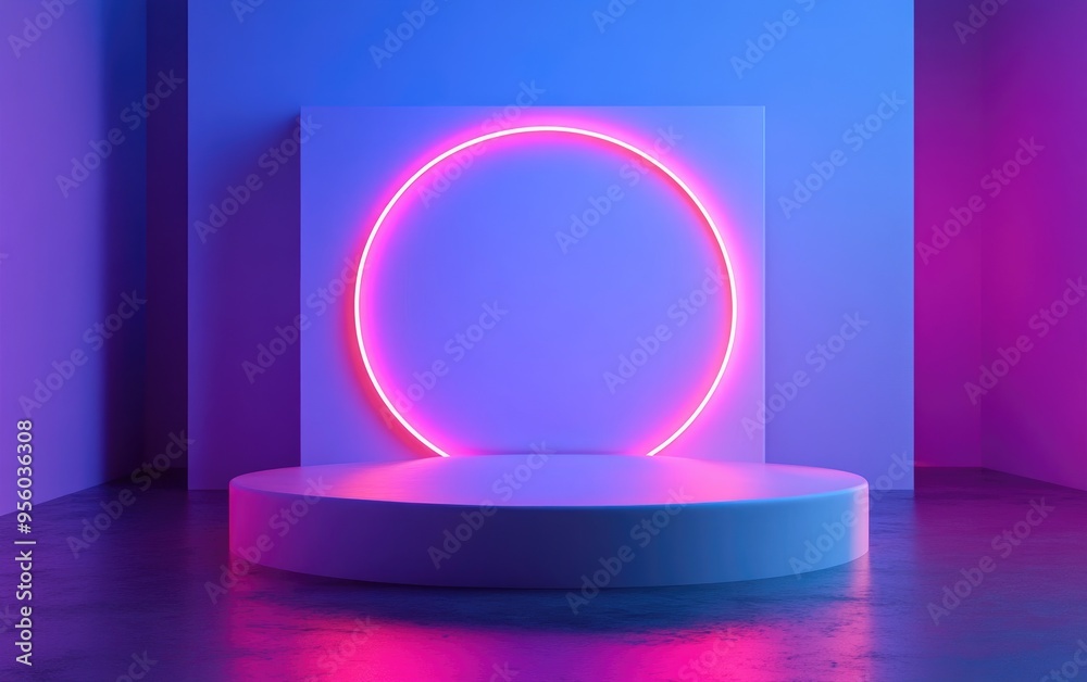Blank white product display stand 3D rendering Blank white product display stand 3D rendering