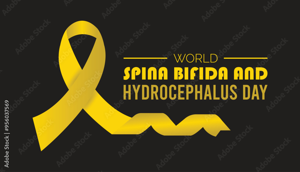 Obraz premium World Spina Bifida and Hydrocephalus Day is observed every year on October. Medical Healthcare Awareness concept. background, placard, banner template Vector illustration design.