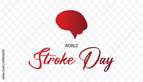World Stroke Day is observed every year on October. Medical Healthcare Awareness concept. background, placard, banner template Vector illustration design.