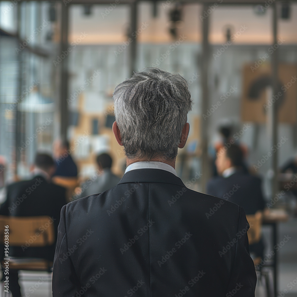 Businessman Back View. Businessman Back View.