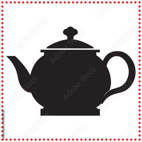 Brewing Perfection  The Timeless Elegance of a Classic Teapot.