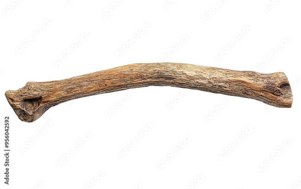 Wooden curved snag stick on transparent background, png Wooden curved snag stick on transparent background, png