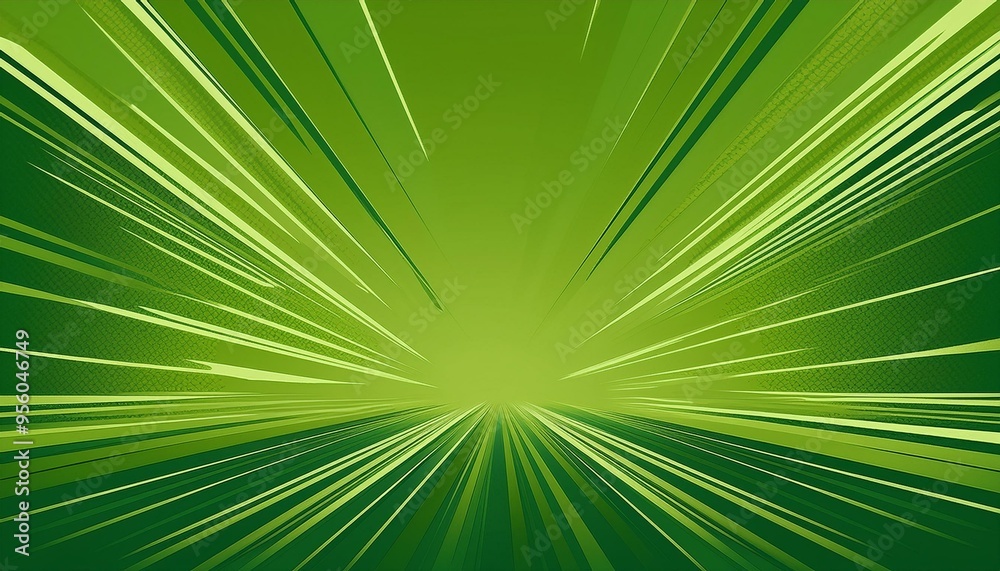 Fototapeta premium Design a solid olive green background with speed lines along the sides.