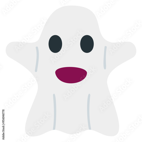 ghost flat icon