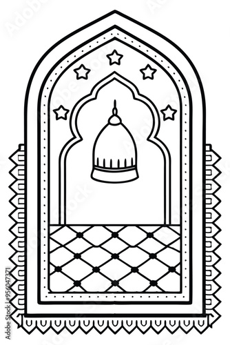 islamic muslim carpet sajadah design