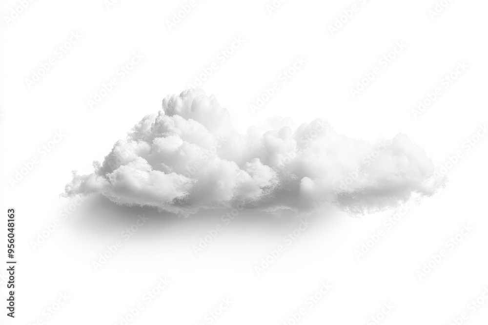A fluffy white cloud against a plain background, evoking a sense of calm and serenity. A fluffy white cloud against a plain background, evoking a sense of calm and serenity.