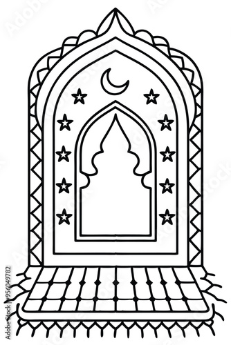 islamic muslim carpet sajadah design