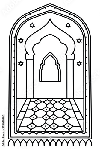 islamic muslim carpet sajadah design