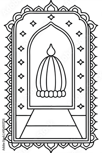 islamic muslim carpet sajadah design