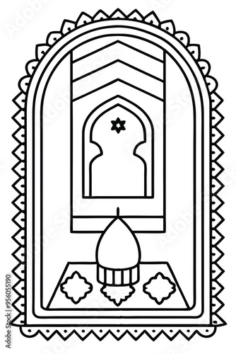 islamic muslim carpet sajadah design