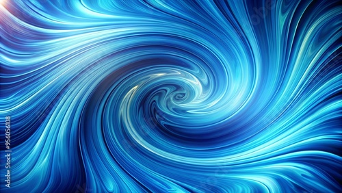 Vibrant blue abstract background with swirling patterns and textures