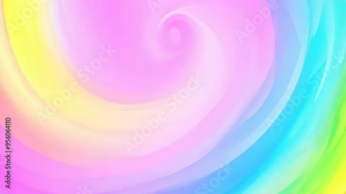 A vibrant, swirling abstract background with pastel colorssoft pinks, gentle blues, and warm yellowsevokes tranquility, ideal for wellness themes, creative projects, and soothing visuals. photo