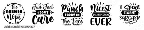 Decorative Free Sarcastic Bundle Typography, Calligraphic Lettering Set Vector Illustration for Vouchers, Poster, Newsletter