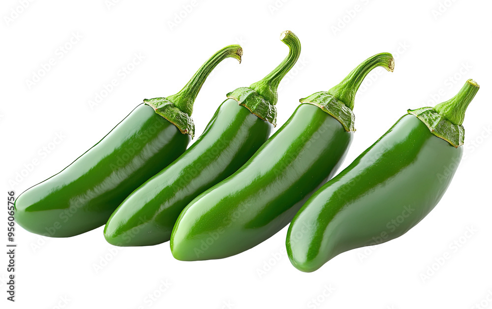 Jalapeno peppers on white background,png Jalapeno peppers on white background,png