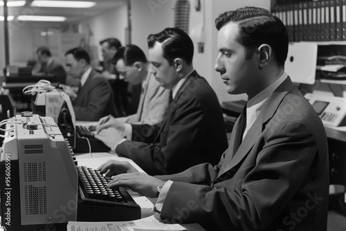 Office Workers Typing.