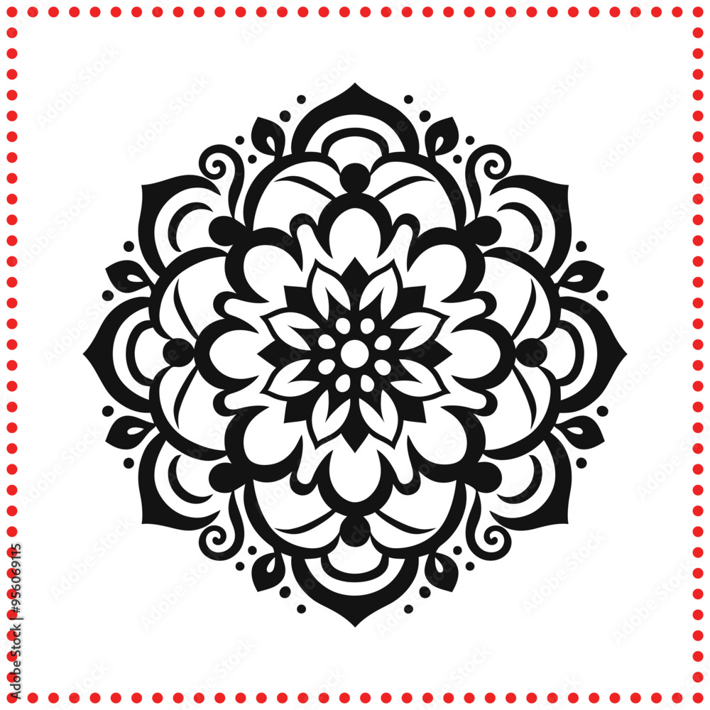 Discover Inner Peace Dive into the Intricacies of a Beautiful Mandala Pattern. Discover Inner Peace Dive into the Intricacies of a Beautiful Mandala Pattern.