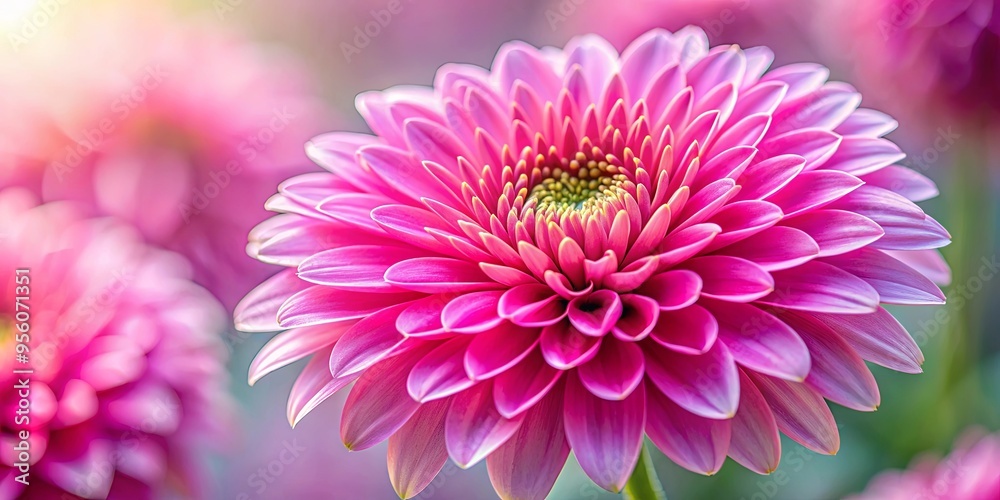 Close-up photo of a vibrant pink flower with delicate petals Close-up photo of a vibrant pink flower with delicate petals