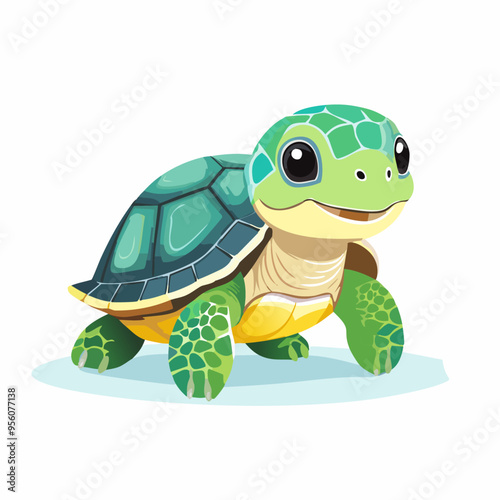 Turtle Cute Small Cartoon Baby Animal Character