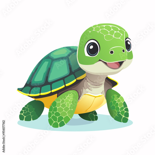Turtle Cute Small Cartoon Baby Animal Character